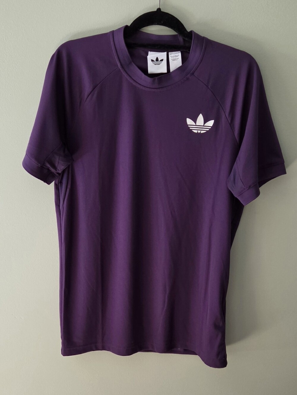 Adidas Originals Trefoil London Pro Freelift High Mock Neck Shirt Purple Men's M